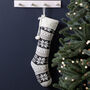 Nordic Fair Isle Personalised Christmas Stockings, thumbnail 8 of 9
