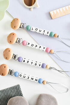 Personalised Petite Dummy Clip, 4 of 4