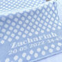 Personalised Knitted Spot Baby Blanket, thumbnail 5 of 8