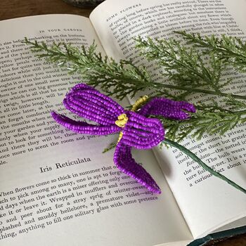 Iris Beaded Flower Craft Kit, 2 of 4