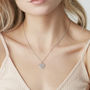 Virgo Star Sign Necklace In Silver Or Gold Vermeil, thumbnail 2 of 6