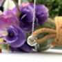 Thank You Teacher Sterling Silver Mini Doughnut Necklace, thumbnail 9 of 12
