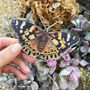 Painted Lady Butterfly Wooden Christmas Tree Decoration, thumbnail 5 of 6