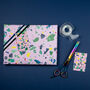 Pale Pink Terrazzo Wrapping Paper Set, thumbnail 2 of 10
