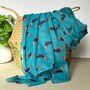 Sausage Dogs Print Scarf In Teal, thumbnail 1 of 3