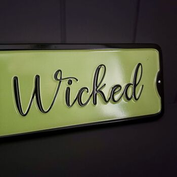 'A Wee Bit Wicked' Halloween Sign, 2 of 3