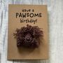 Cavapoo Cockerpoo Cavachon Doodle Crochet Birthday Card Handmade, thumbnail 3 of 8