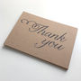 Set Of 12 Thank You Script Postcard Note Cards, thumbnail 8 of 9