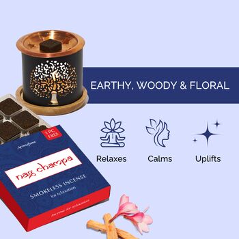Nag Champa Incense Bricks And Burner Set, 2 of 3