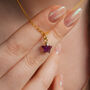 February Birthstone Amethyst Star Necklace, thumbnail 5 of 11