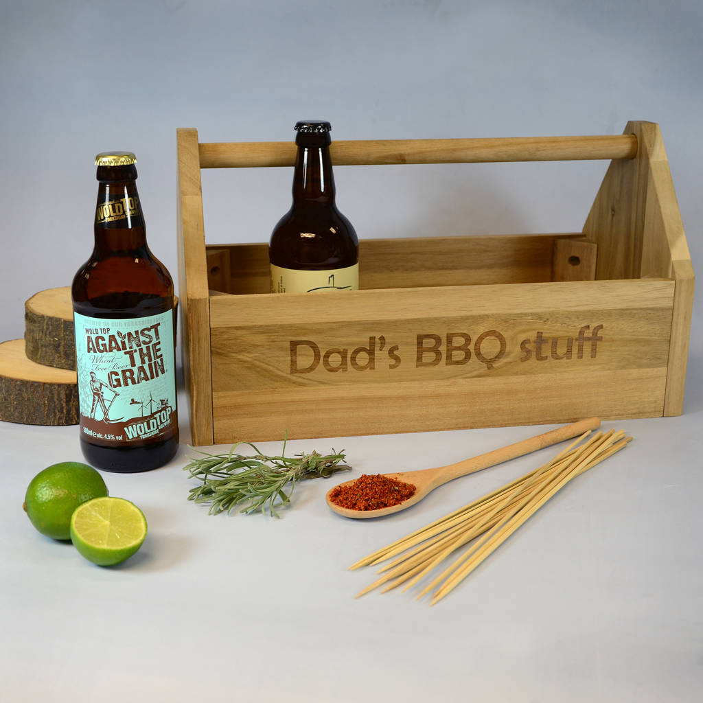 Personalised Wooden Trug 'Beer And Bbq' By Perfect Personalised Gifts ...