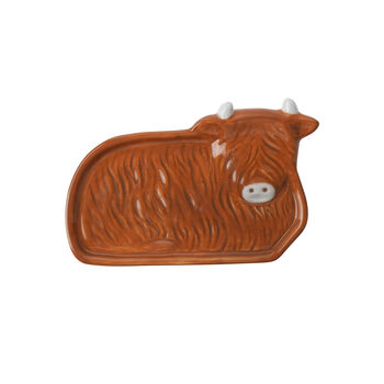 Bramble Farm Highland Cow Teabag Dish In Gift Box, 3 of 4