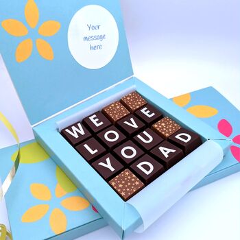 Love You Dad Chocolates With Personalised Message, 3 of 5