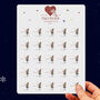 Robin And Christmas Hat Butterfly Christmas Stickers 25, thumbnail 11 of 12