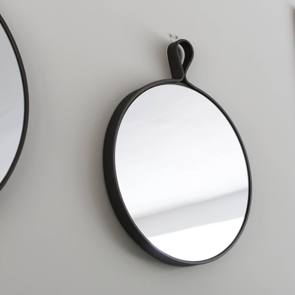 Round Hanging Mirror Three Sizes By Lime Tree London
