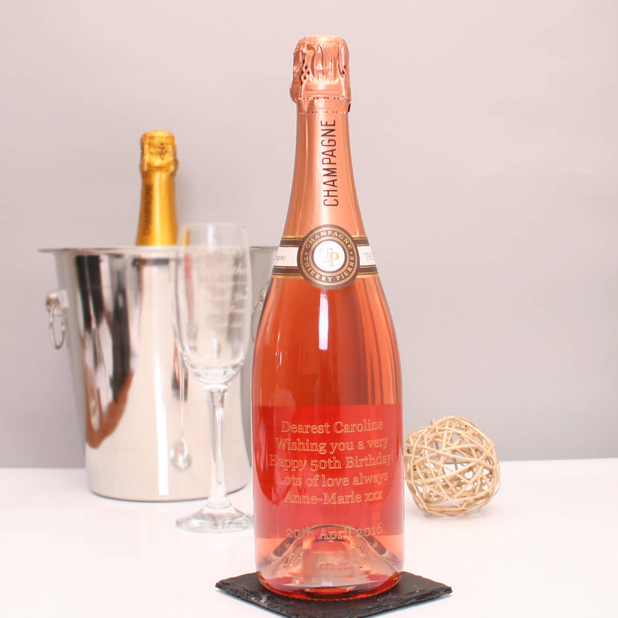 Engraved Champagne Bottles & Sparkling Wine