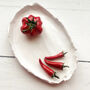 Gifts For Cooks: Ceramic Chillies And Tomato Dish, thumbnail 2 of 6