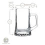 Personalised Beer Label Glass Tankard, thumbnail 2 of 3