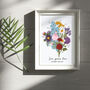 Hand Illustrated Family Birth Flower Bouquet Art Print, thumbnail 5 of 11