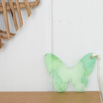 Watercolour Butterfly Hanging Decorations, Set Of Six, 9 of 12