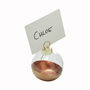 Rose Gold Dipped Glass Bauble Place Cards, thumbnail 3 of 3