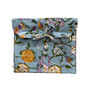 Pale Blue Floral 100% Cotton Ladies Pyjama Short Set, thumbnail 7 of 7