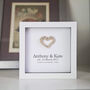 Personalised 4th Anniversary Gift Linen Heart, thumbnail 6 of 7