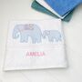 Personalised White Bath Towels With Liberty Print, thumbnail 5 of 6