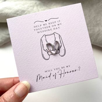 Be My Maid Of Honour Proposal Pin, 5 of 12