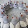 London Pigeon 100% Wool Tree Decoration, thumbnail 4 of 6
