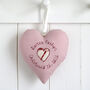 Personalised Hanging Heart Gift For Girls Christening Or 1st Holy Communion, thumbnail 1 of 11