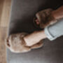 Beige Spa Sheepers Slippers, thumbnail 4 of 11