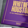 Whitney Houston Personalised Gift Music Legend Deluxe Book, thumbnail 6 of 11