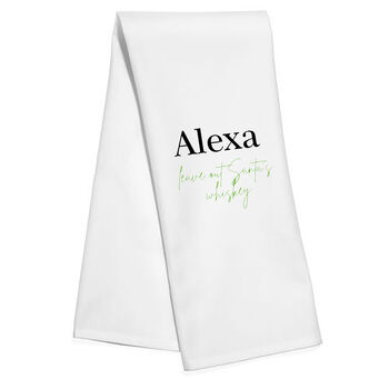 Funny Alexa Christmas Tea Towels, 4 of 6