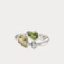 Silver Ring With Peridot, Pearl And Citrine, thumbnail 5 of 7