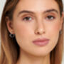 Sterling Silver Small Heart Hoop Earrings, thumbnail 1 of 5