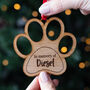 Personalised Dog Cat Memorial Bauble, thumbnail 2 of 2