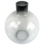 Extra Large 40cm Grey Smoke Bottle Glass Vase, thumbnail 2 of 6