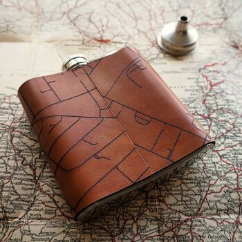 Personalised Road Map Hip Flask, 5 of 9