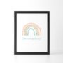 You Are Loved Rainbow Print, thumbnail 6 of 7
