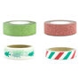 Set Of Four Festive Paper Tapes, thumbnail 2 of 4