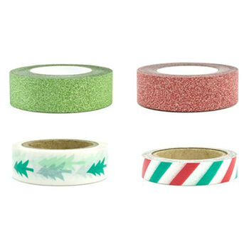 Set Of Four Festive Paper Tapes, 2 of 4