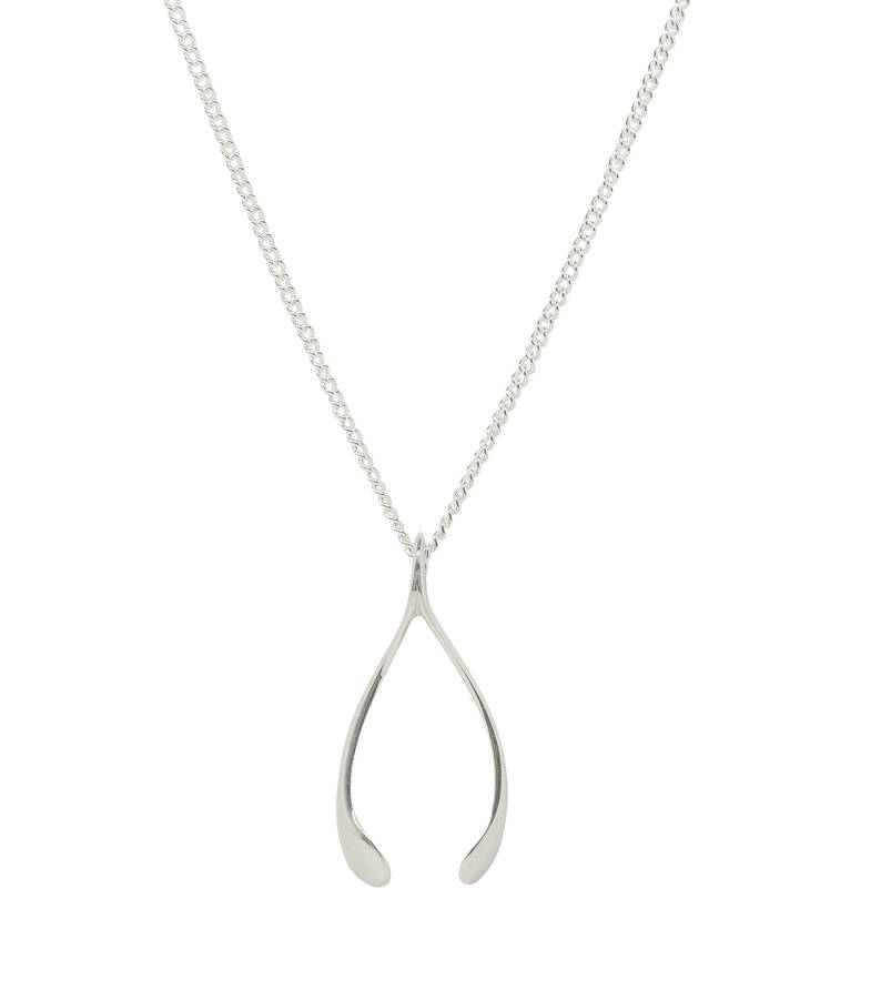 Silver Or Gold Small Wishbone Pendant By Katie Mullally Limited ...