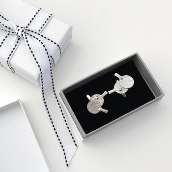 Playful Ping Pong Cufflinks In A Gift Box, 2 of 3
