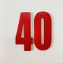40th Birthday Card ~ Handmade, thumbnail 2 of 2