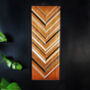 Salvaged Wood Wall Hanging With Geometric Design, thumbnail 1 of 2