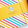 Rainbow Notebook | Elastic Enclosure | Striped Pattern, thumbnail 3 of 6