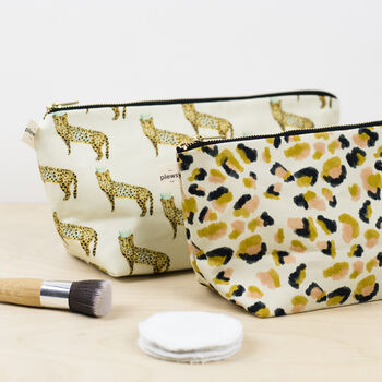 Luxury Cheetah Print Wash Bag, 3 of 3