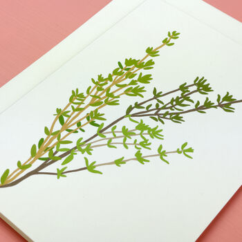 Teim Welsh Greeting Card With Thyme Seeds, 4 of 6