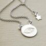 Sterling Silver Engraved Evil Eye Necklace, thumbnail 1 of 4